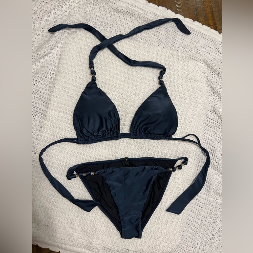 Everything But Water vix PAula Hermanny Bikini size L/Dcup
